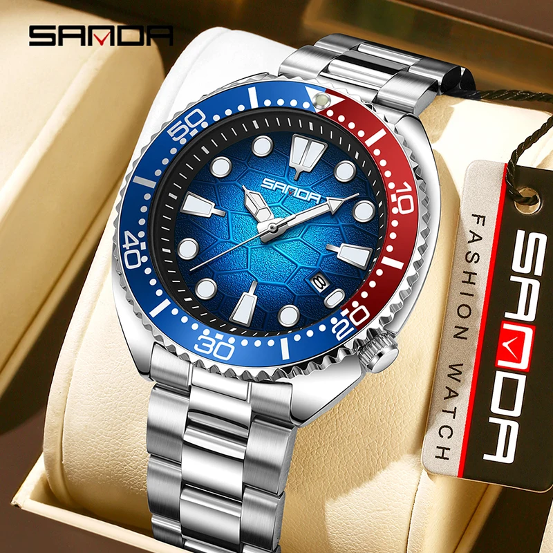 Smartwatch Casual Watches For Men - SANDA Classic Business Men's Quartz Watch