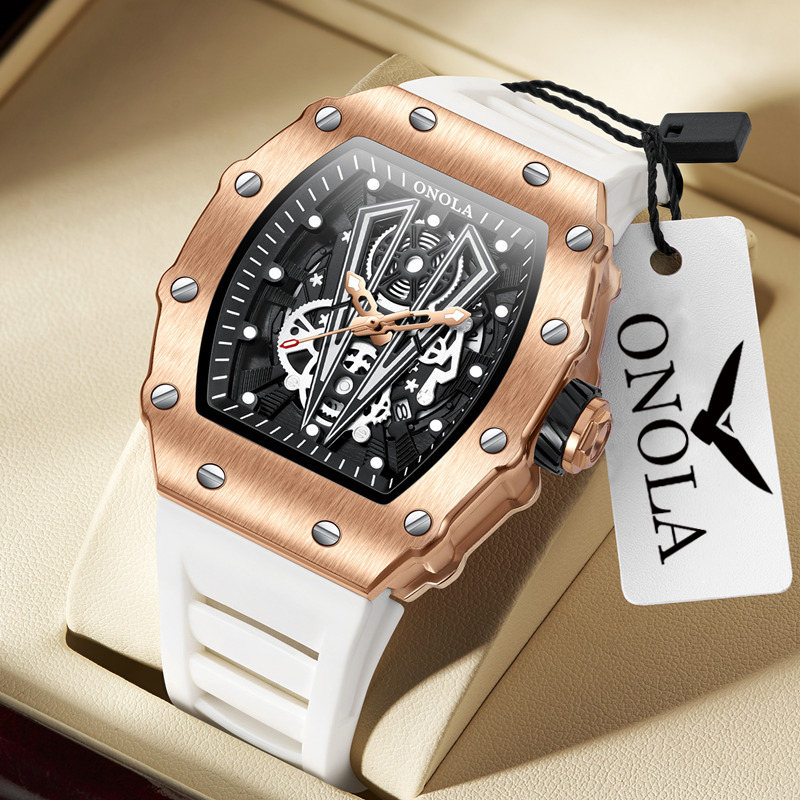 Smartwatch Watches For Men Brands - ONOLA 3826 Brand Sports Luxury Tonneau