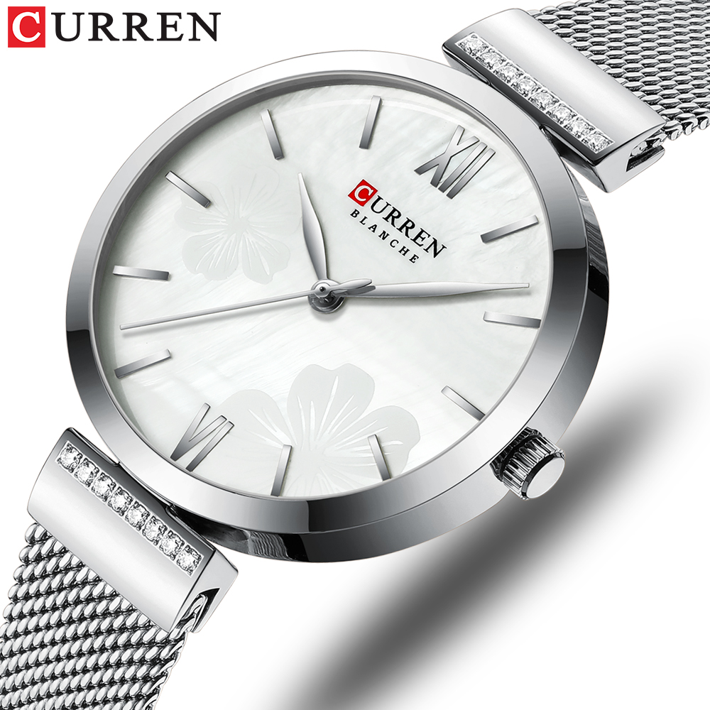 Mesh Stainless Strap - CURREN 9067 Minimalist Quartz Watch for