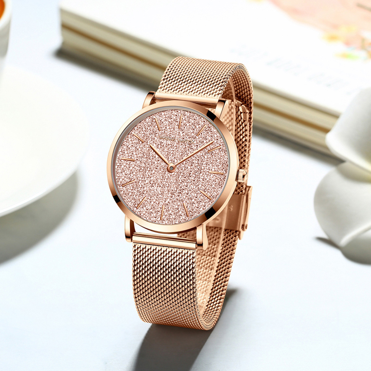 Mesh Stainless Strap - Hannah Martin Luxury Women's Watch With