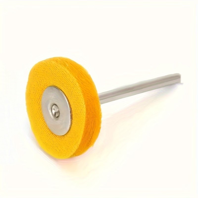 Watch Polishing Cloth - 24Pcs 3mm Yellow Polishing Cloth Wheel,