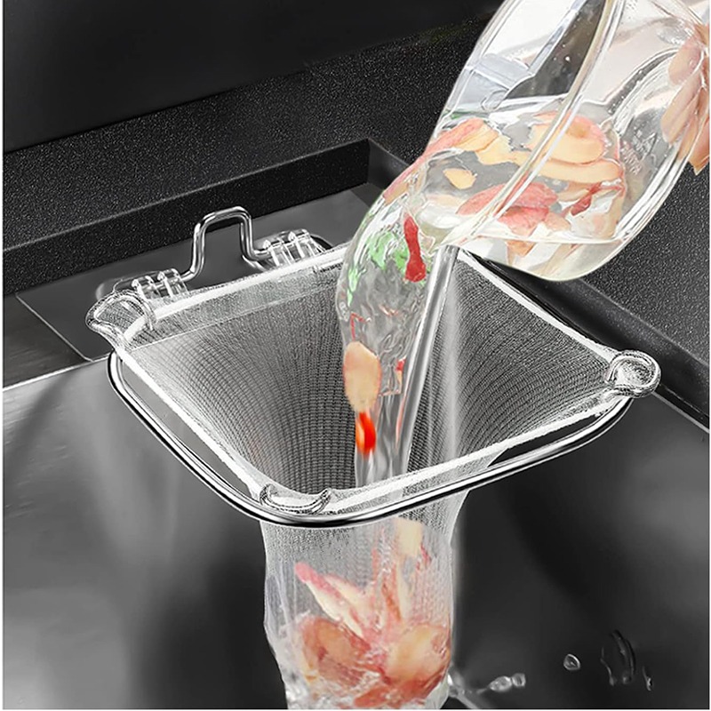 Mesh Stainless Strap - Fine Mesh Sink Filter 50Pcs/100PCS Disposable