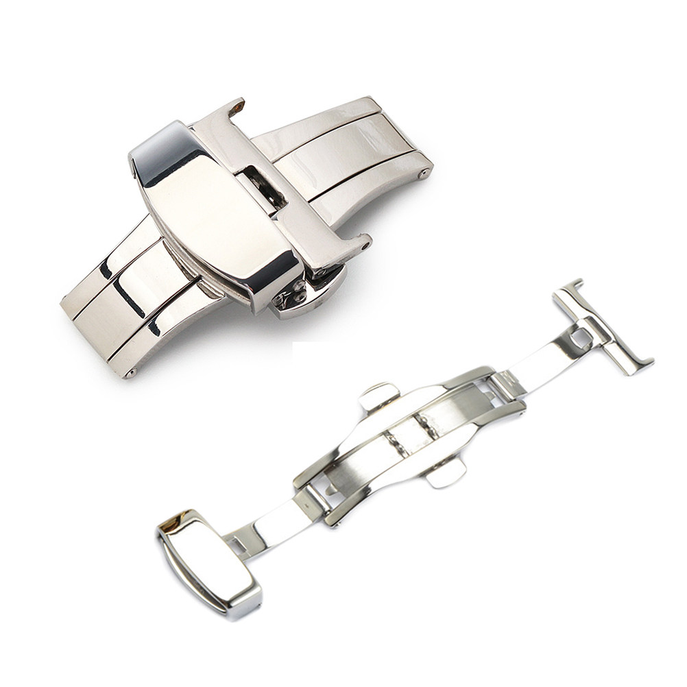 Mesh Stainless Strap - 18Mm Stainless Steel Double Press Clasp