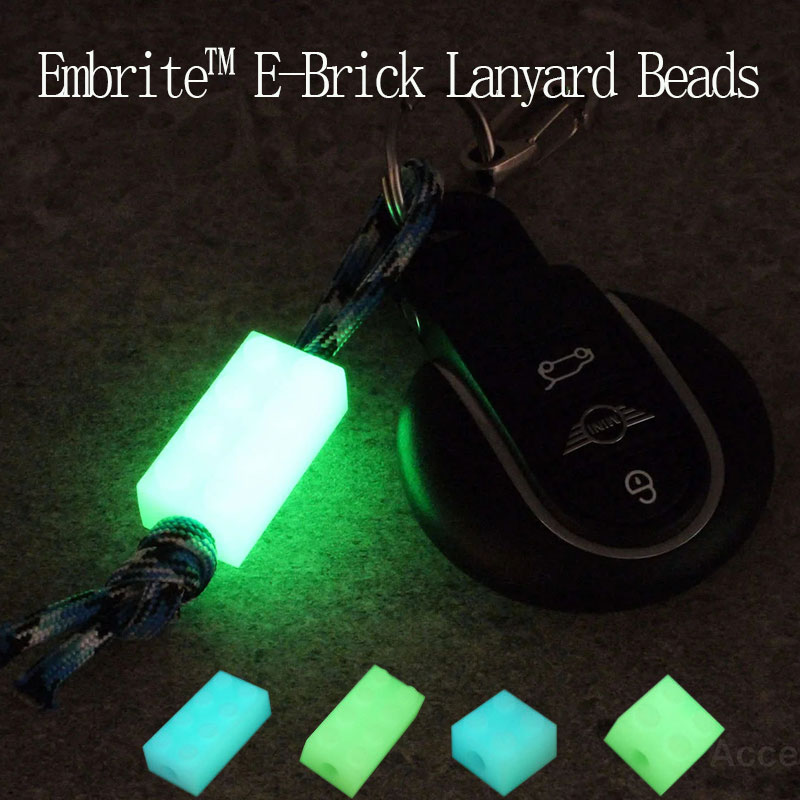 Tritium Gas Tube - TEC Accessories Embrite™ E-Brick Lanyard Beads