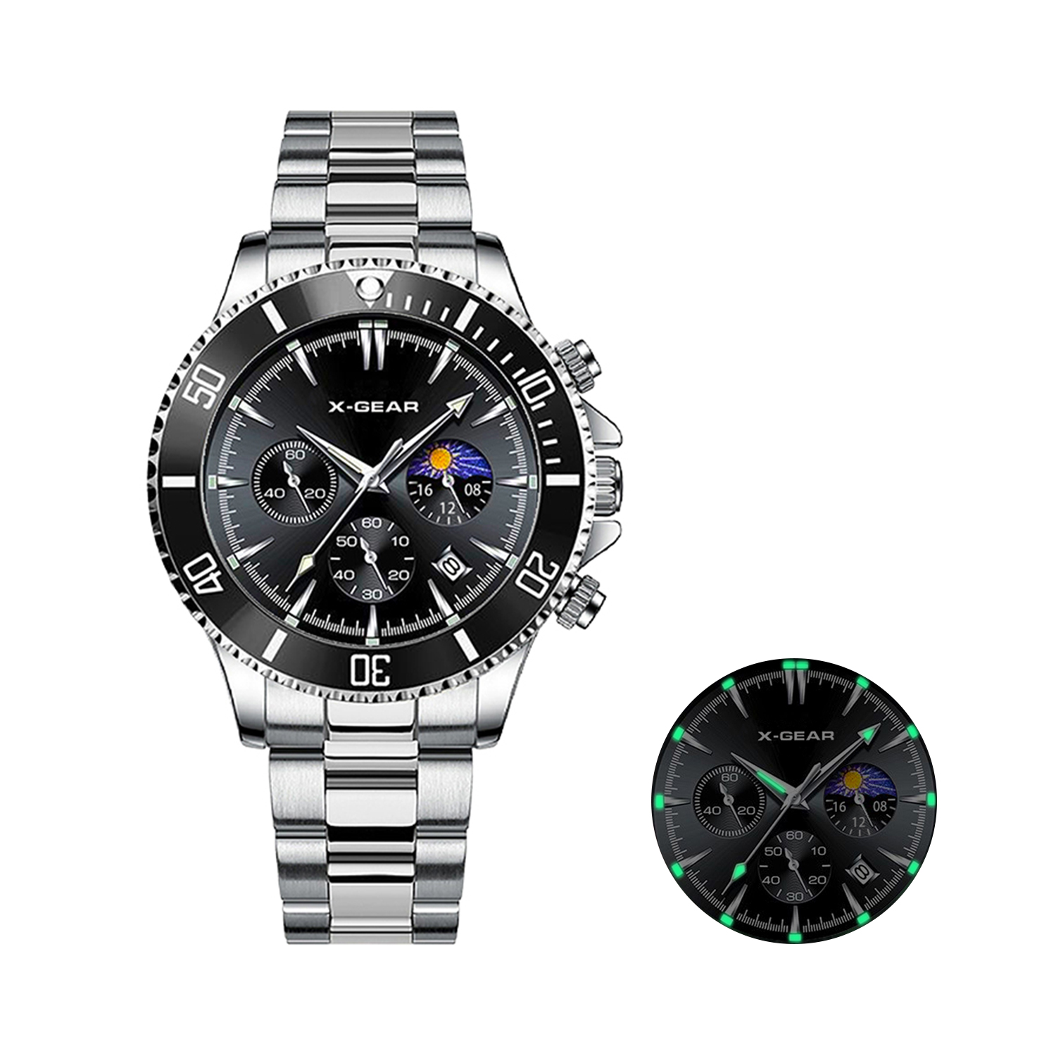 Smartwatch Casual Watches For Men - X-GEAR Fashion Calendar Men's Quartz Watch