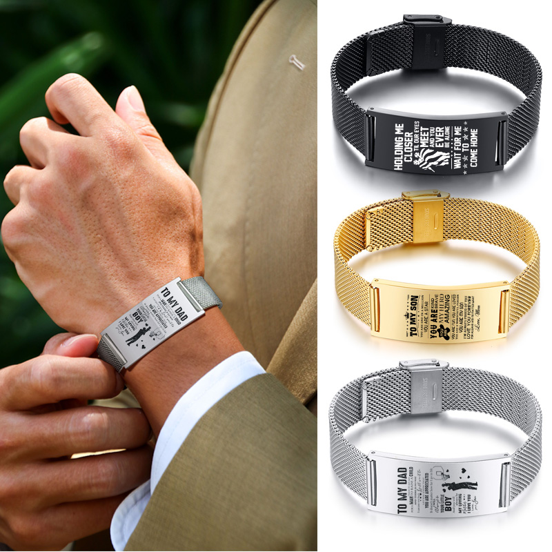 Mesh Stainless Strap - Nam Vòng Tay Đồng Hồ Thiên