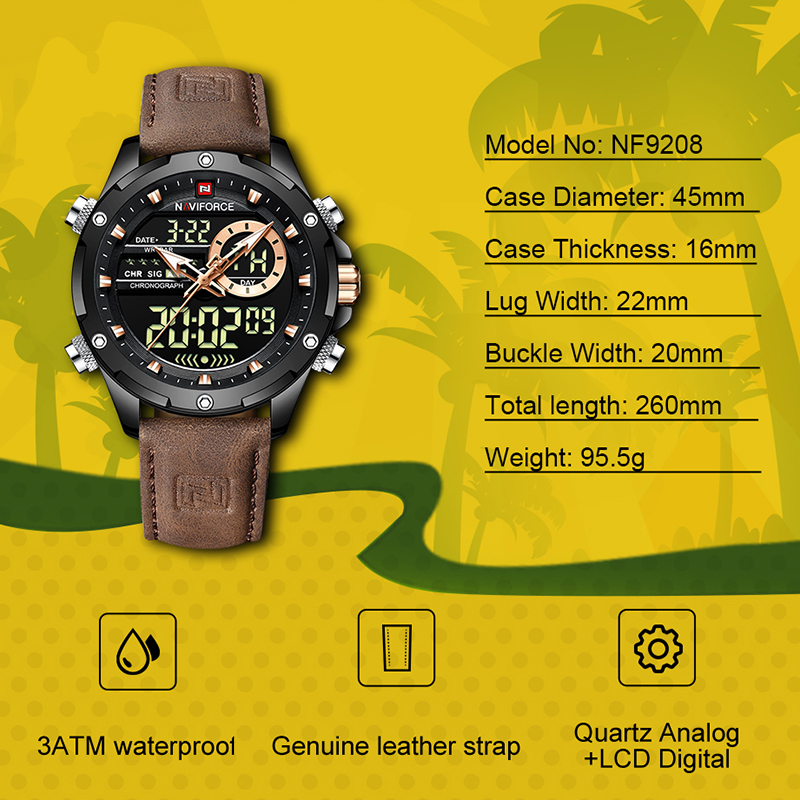 Smartwatch Watches For Men Brands - New NAVIFORCE Men Watches Quartz Chronograph