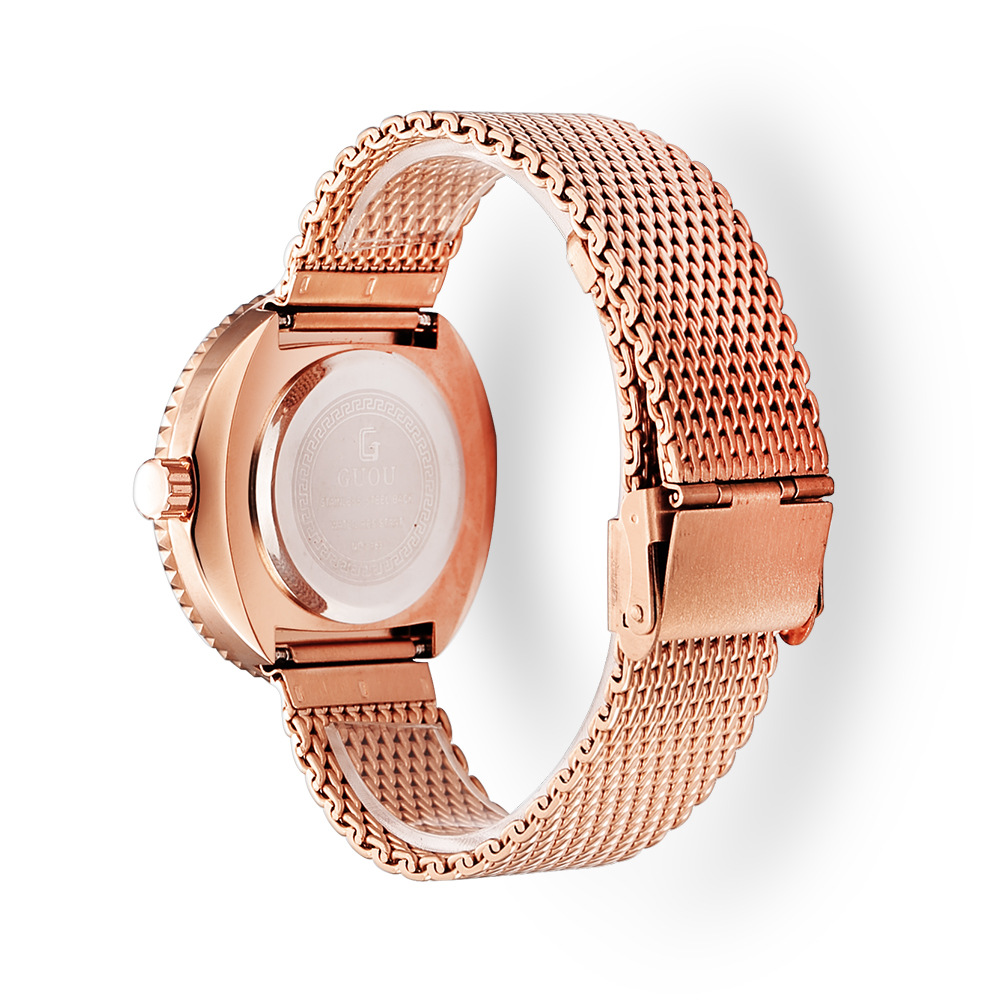 Thời Trang Guou Đơn Giản Lưới  - đánh giá và giá Mesh Stainless Strap
