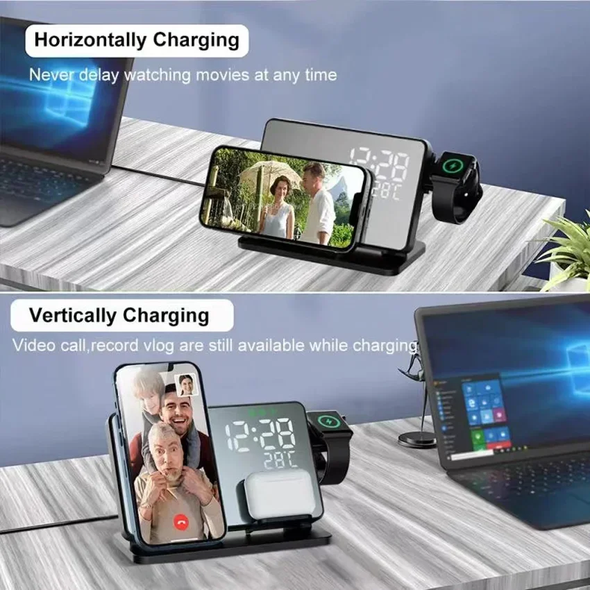Wireless Charger Alarm Clock S - đánh giá và giá Iwatch Smartwatch