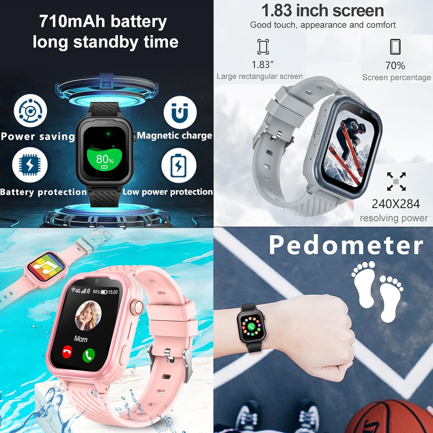 Wonlex KT15Pro 4G Kids Smartwa - đánh giá và giá Smartwatch Watch Whatsapp