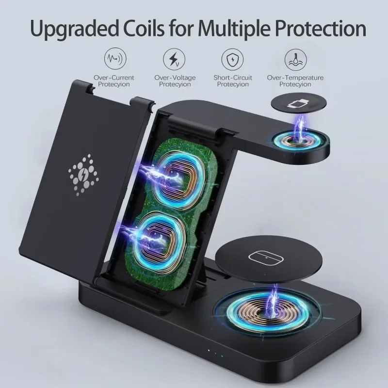 Travel 4 in 1 Wireless Charger - đánh giá và giá Iwatch Smartwatch