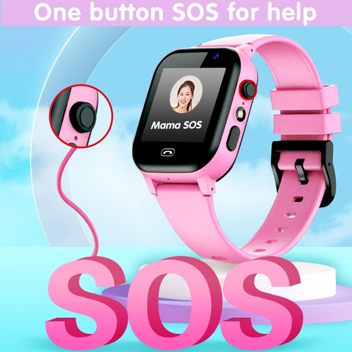 Kids Smart Watch SOS Call Outd - đánh giá và giá Smartwatch Watches Gift For Girls