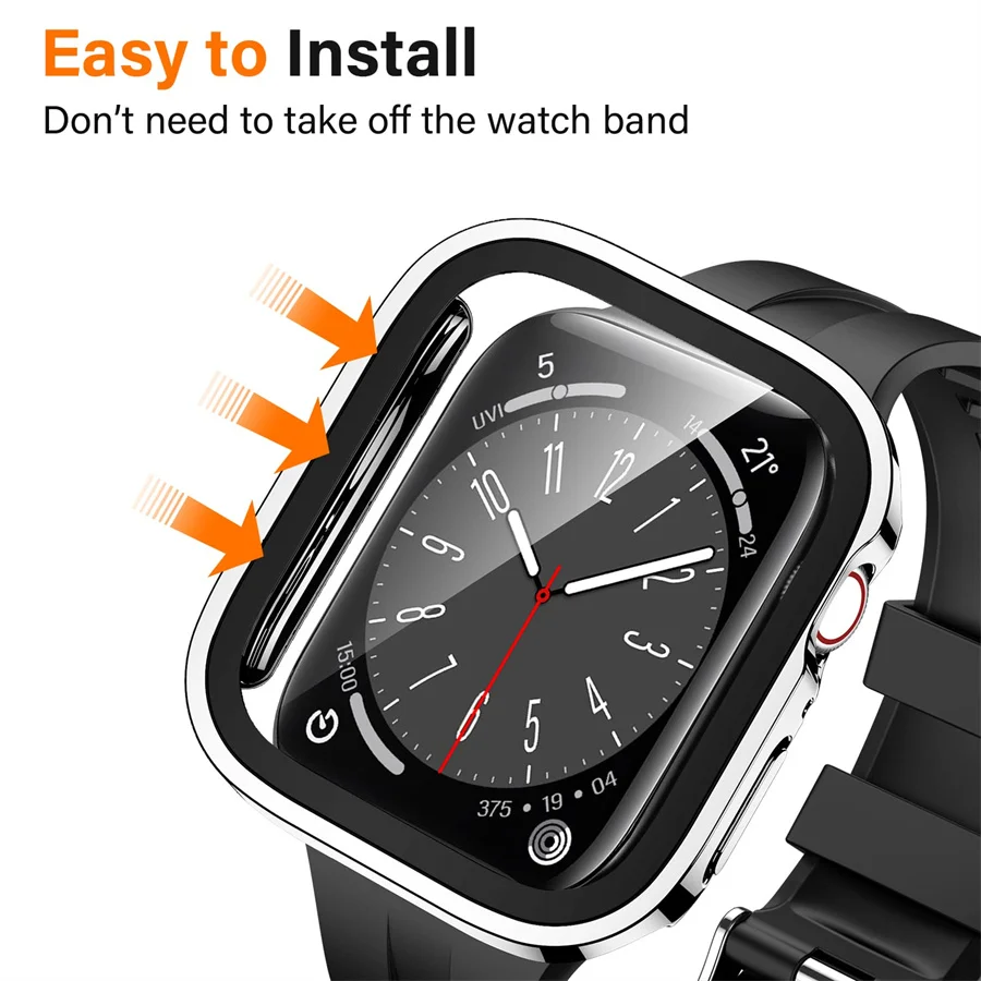 Glass+cover For Apple Watch ca - đánh giá và giá Smartwatch Watches For Women