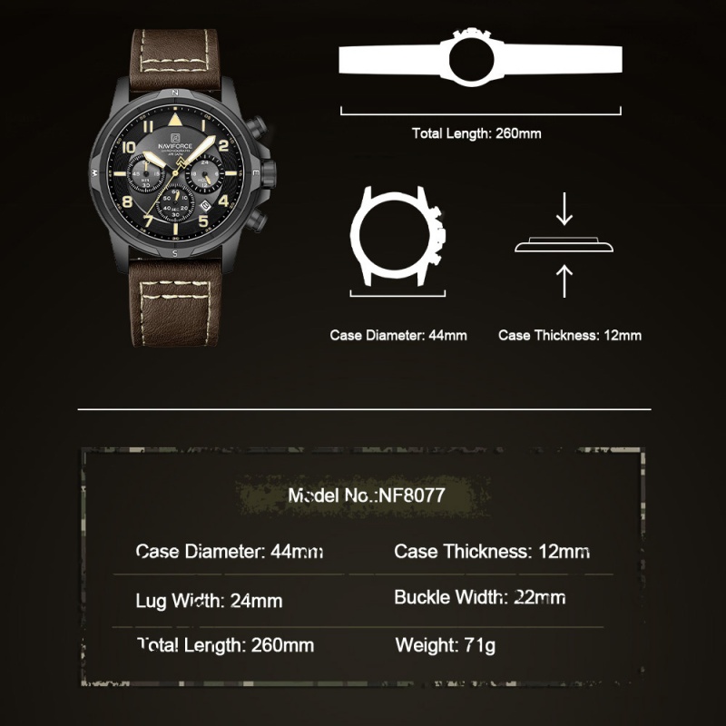 NAVIFORCE Man's Watch Quartz C - đánh giá và giá Smartwatch Casual Watches For Men