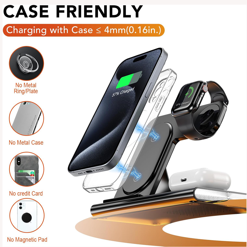 3 in 1 Foldable Charging Stati - đánh giá và giá Watch Xs8