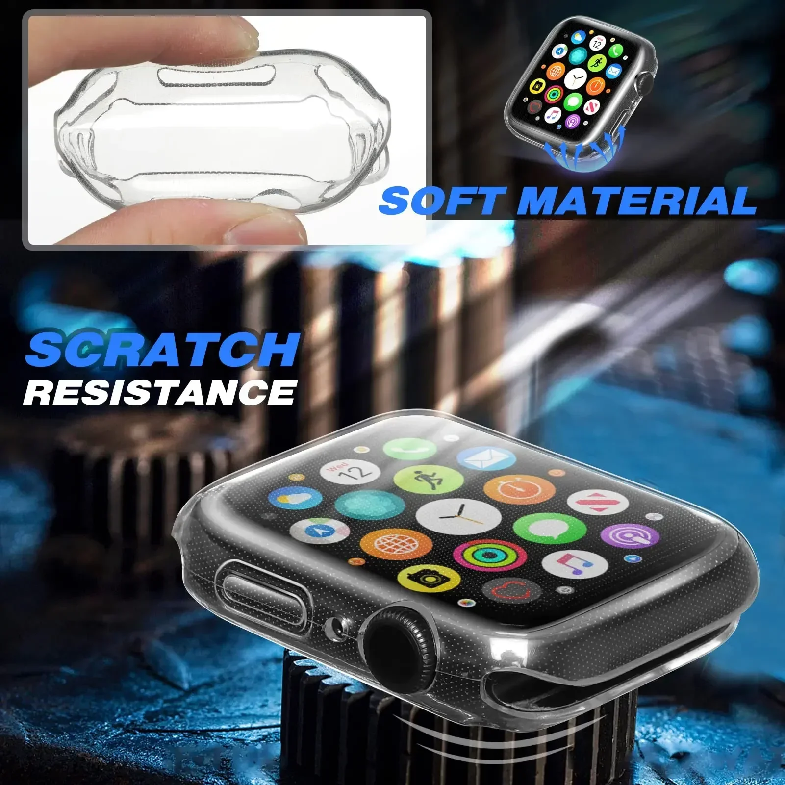 Cover For Apple Watch Case 44m - đánh giá và giá Smartwatch Watches For Women