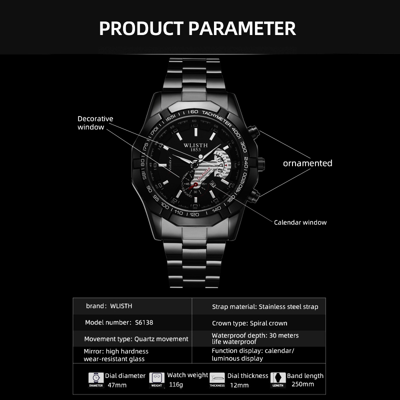 Luxury Brand Man Watch Waterpr - đánh giá và giá Smartwatch Casual Watches For Men