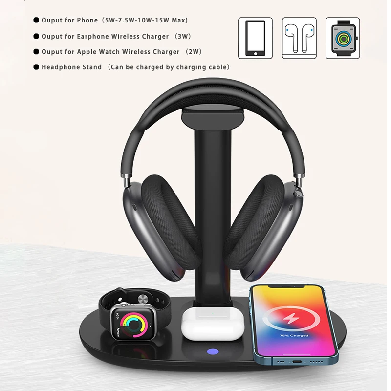 15W 4 In 1 Wireless Charging I - đánh giá và giá Watch Xs8