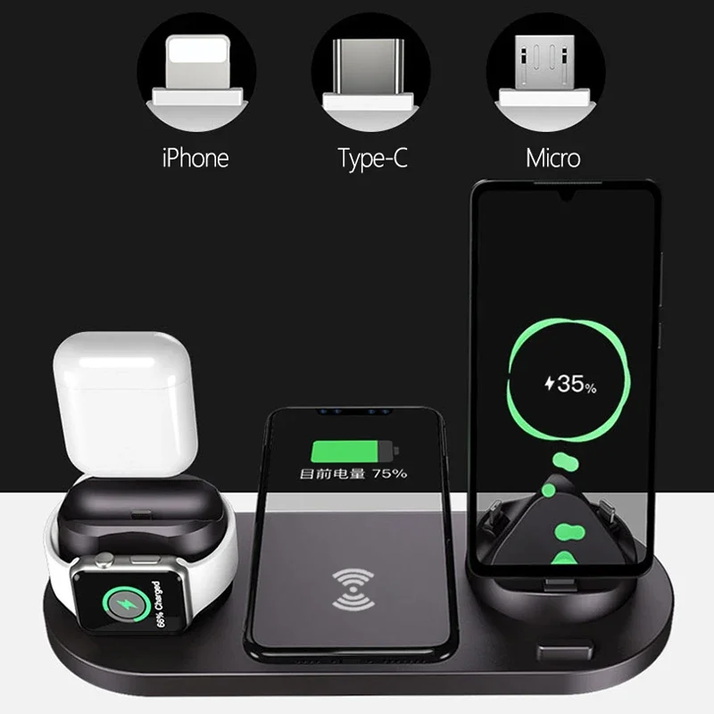 Fast Wireless Charger 6 in 1 C - đánh giá và giá Watch Xs8