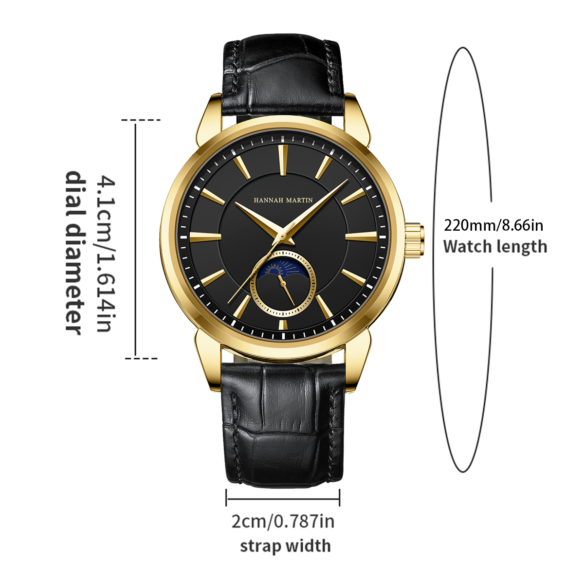 Hannah Martin Men Multi functi - đánh giá và giá Smartwatch Watches For Men Brands