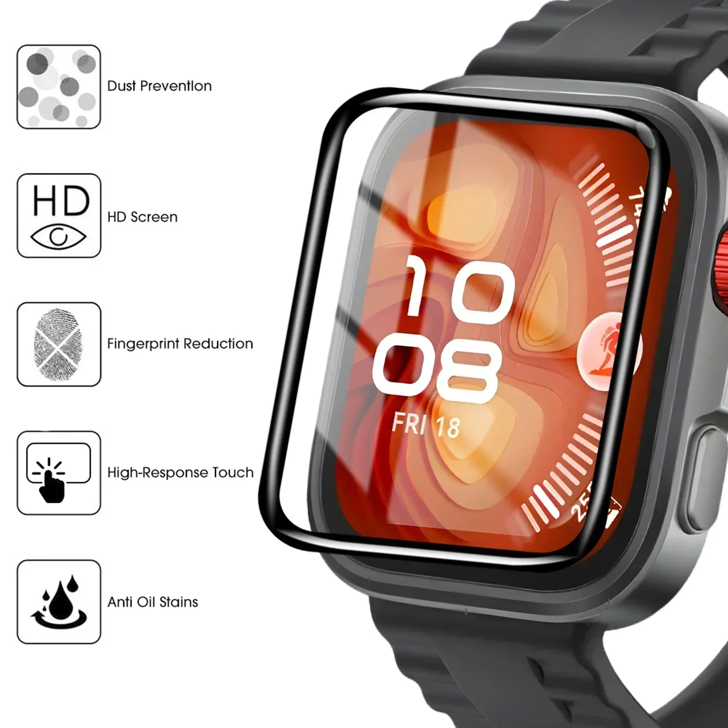 1-5Pcs 9D Curved Film For Huaw - đánh giá và giá Smartwatch Watch Huawei