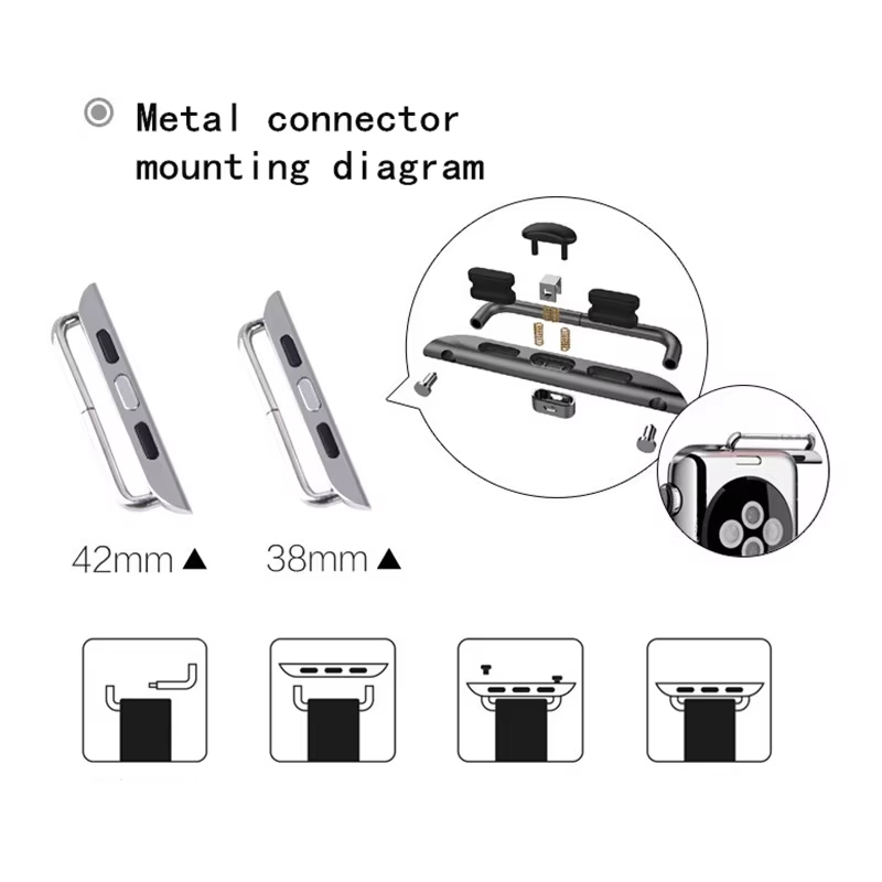 2pcs Stainless Steel Connector - đánh giá và giá Replacement Watch Bracelet