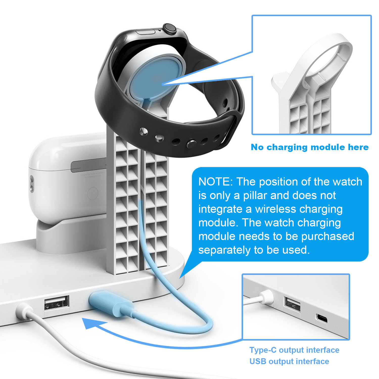 7 in 1 Wireless Chargers Stand - đánh giá và giá Iwatch Smartwatch