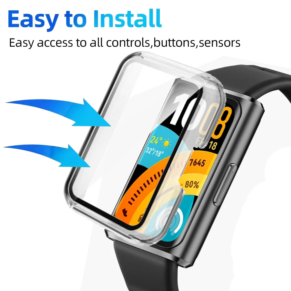 Tempered Glass+Case For Huawei - đánh giá và giá Smartwatch Watch Huawei