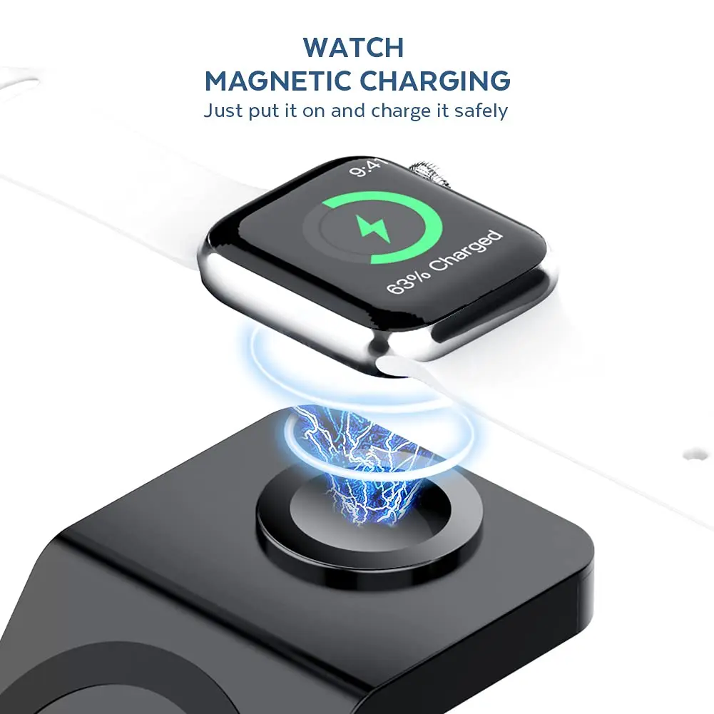 3 In 1 Wireless Charger Stand  - đánh giá và giá Iwatch Smartwatch