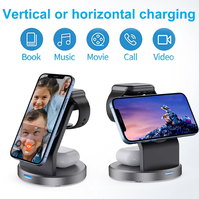 3 In 1 Wireless Charger Stand  - đánh giá và giá Iwatch Smartwatch