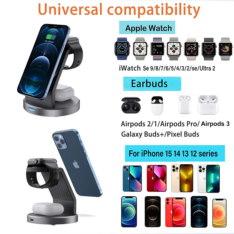 3 In 1 Wireless Charger Stand  - đánh giá và giá Iwatch Smartwatch