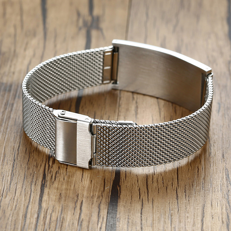 Nam Vòng Tay Đồng Hồ Thiên Nhi - đánh giá và giá Mesh Stainless Strap