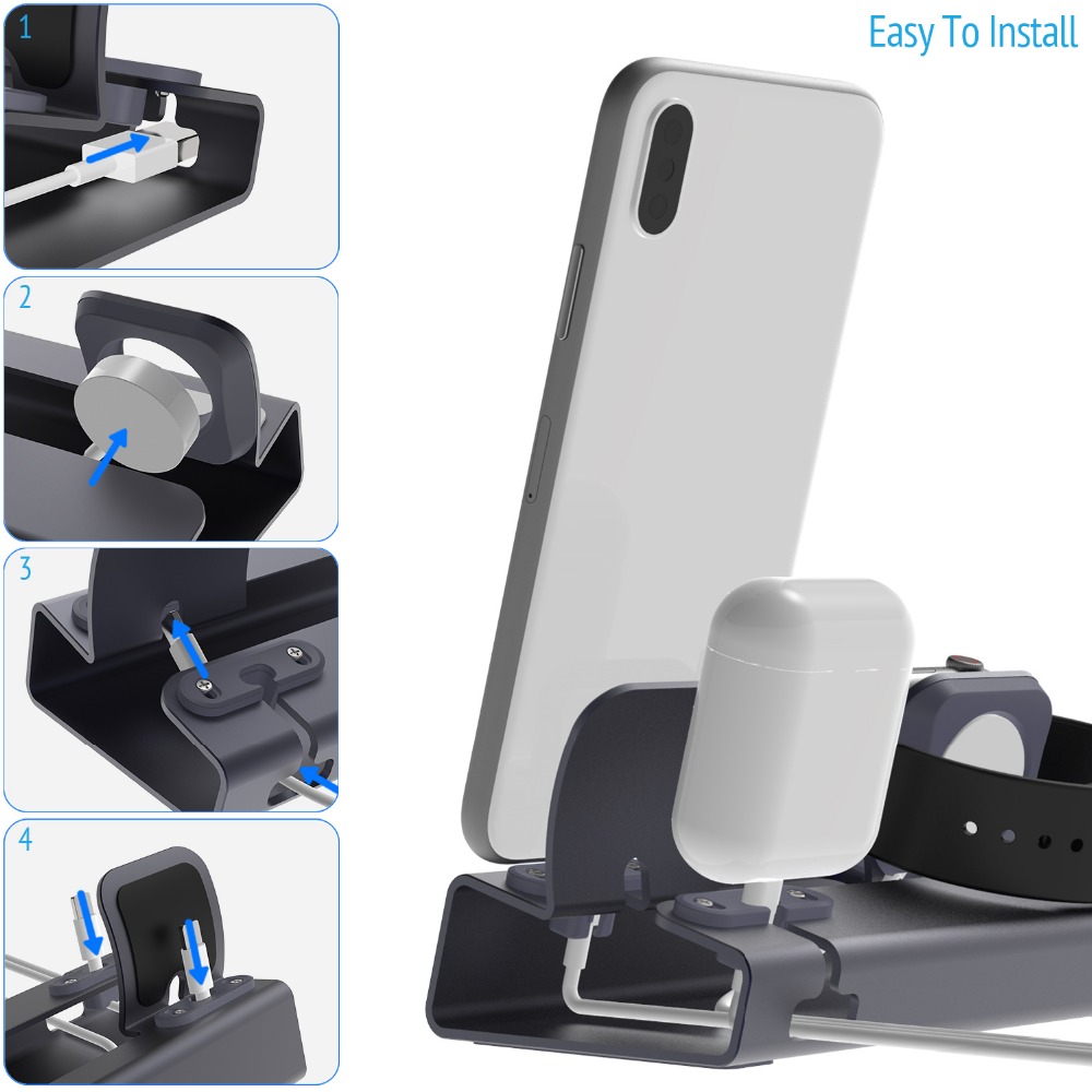 Charging Dock Station Stand Ho - đánh giá và giá Watch Xs8