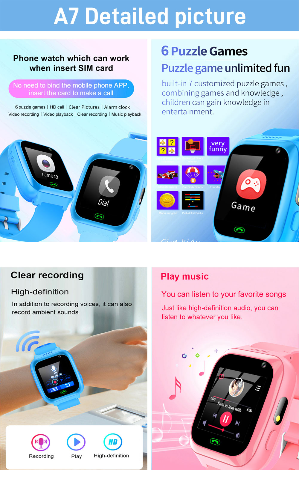 2G 4G Kids Smart Watch Phone G - đánh giá và giá Smartwatch Watches Gift For Girls