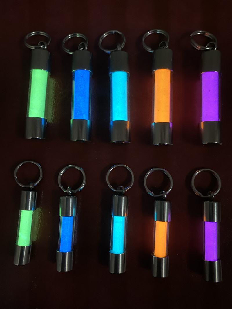 Glass Luminous Pendant Key Bag - đánh giá và giá Tritium Gas Tube