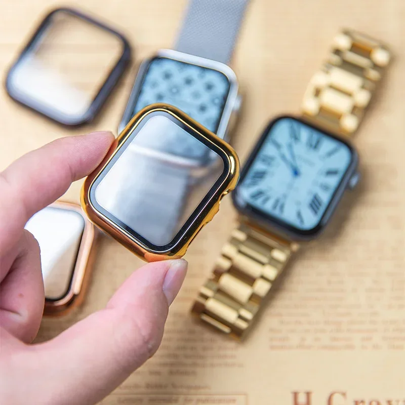 Glass+case For Apple Watch ban - đánh giá và giá Smartwatch Watches For Women