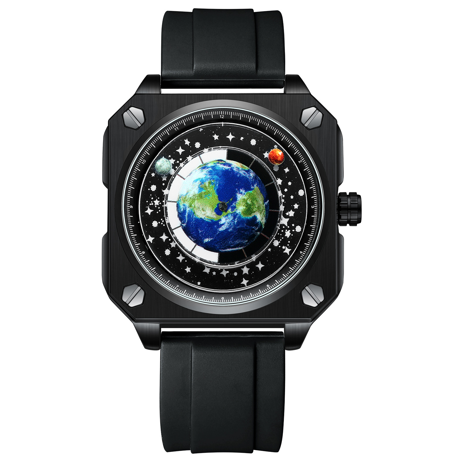 Cool Rectangle Starry Dial Men - đánh giá và giá Smartwatch Casual Watches For Men