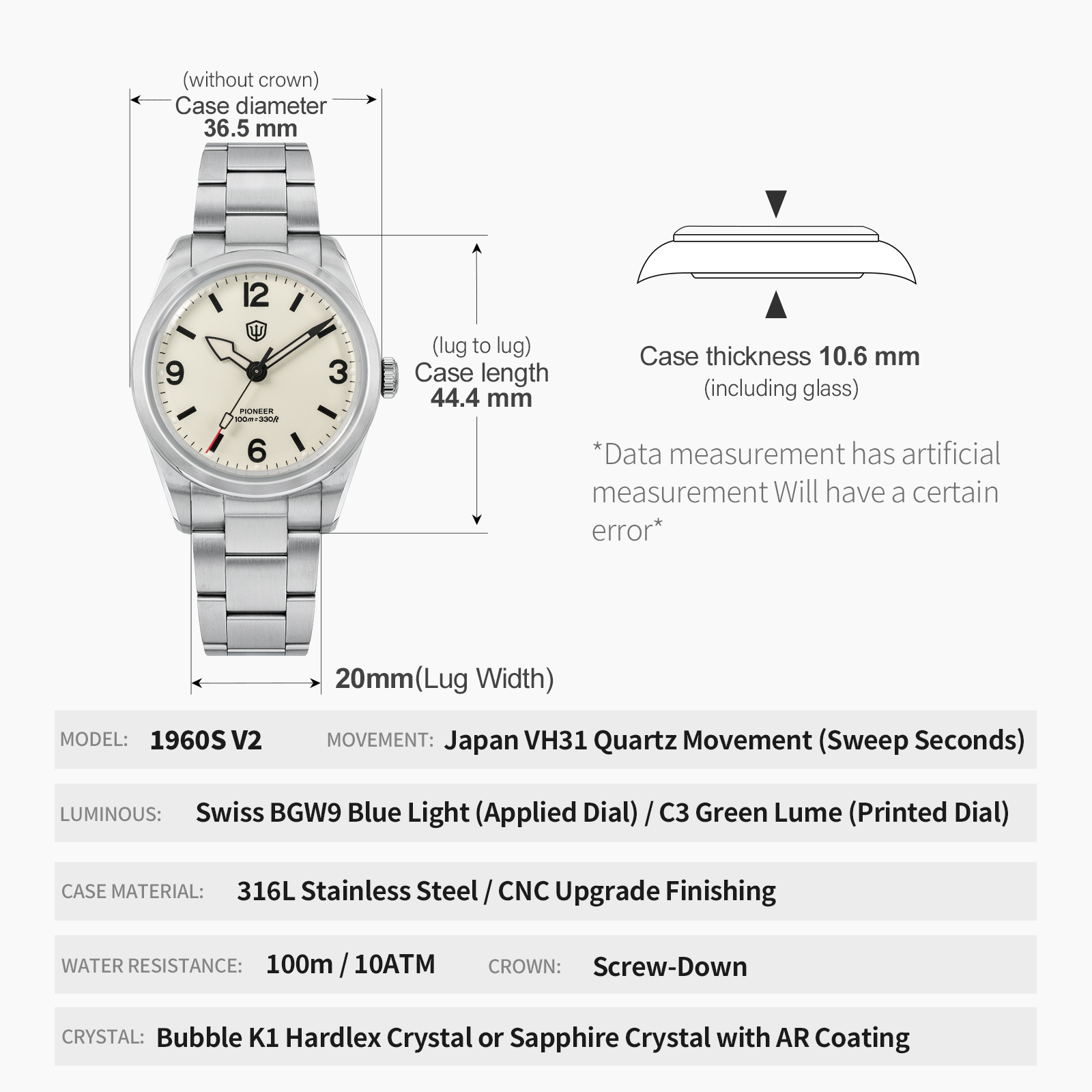 Watchdives WD1960S V2 Vintage  - đánh giá và giá Smartwatch Casual Watches For Men