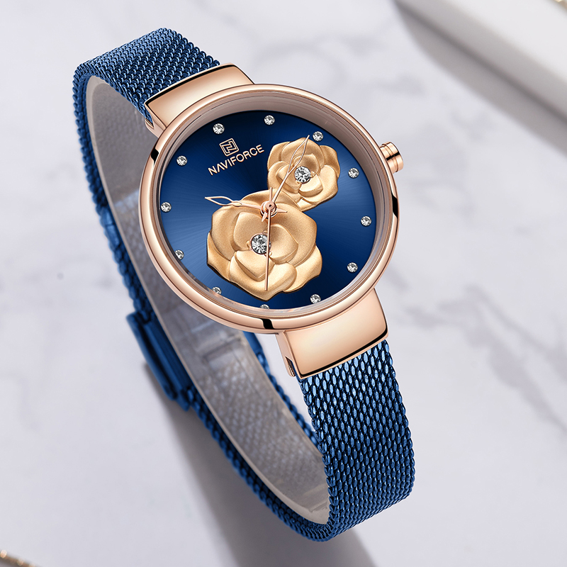 Đồng Hồ Naviforce Đồng Hồ Mới  - đánh giá và giá Mesh Stainless Strap